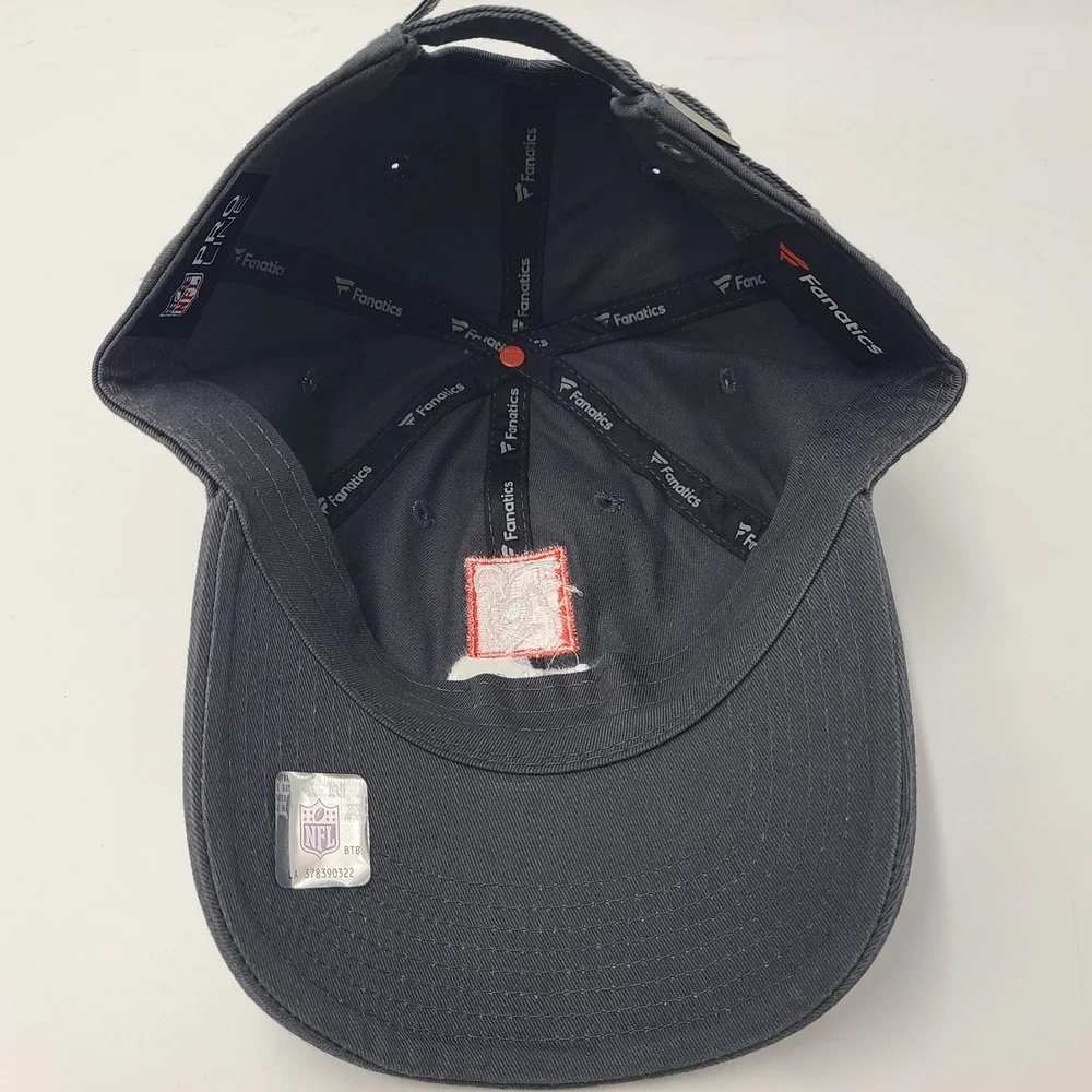 NFLPA Hat Strapback Fanatics Grey Red White NFL Players Association Football Men